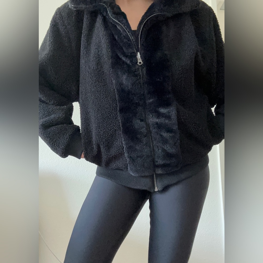 Teddy jacket- two sided reversible